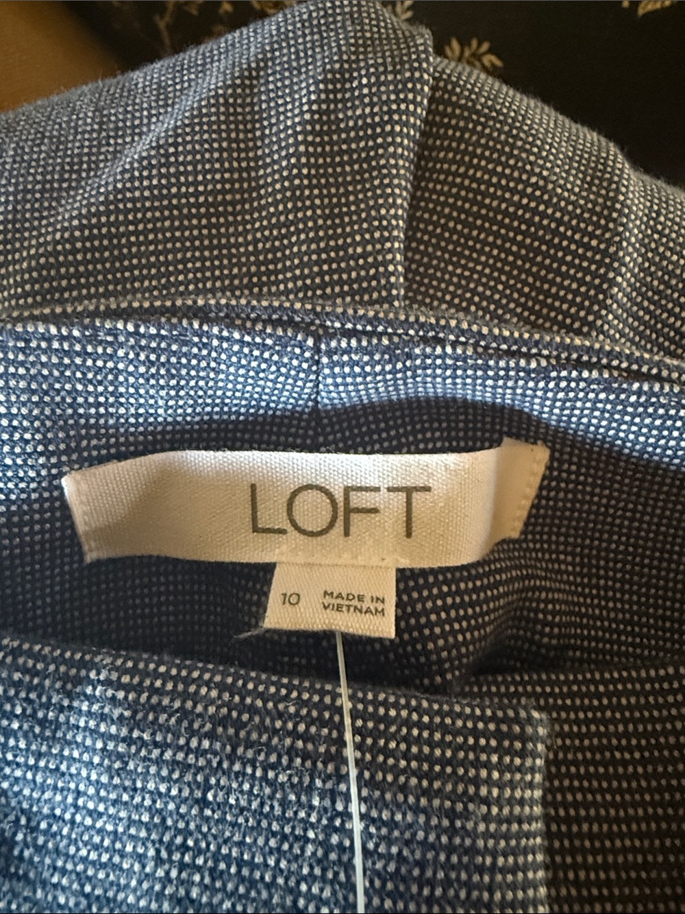 Loft Pant Womens Trousers Chambray Blue size 10 NWT - Picture 2 of 6